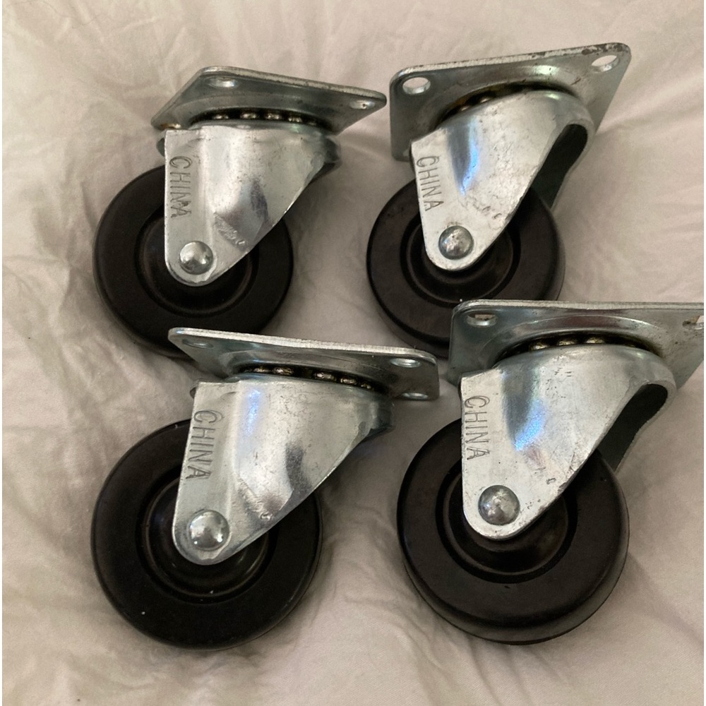 Waxman 2 in. (51 mm) swivel caster Wheels  Set Of 4